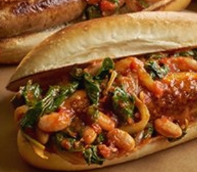 Italian Chicken Sausage & White Bean Sandwiches image