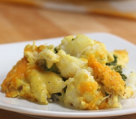 Curry Chicken, Rice & Veggie Bake image