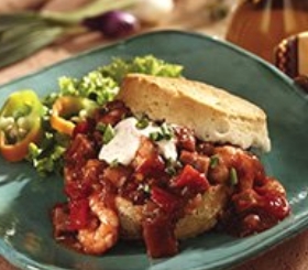 Jambalaya Shortcakes with Cayenne Cream image