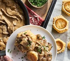 Elegant Beef Stroganoff image