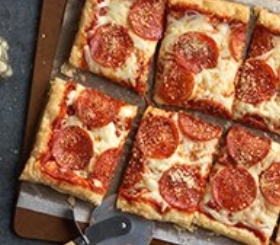 Puff Pastry Pepperoni Pizza image
