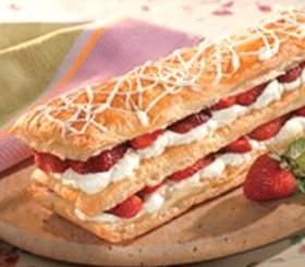 Strawberry White Chocolate Napoleons image