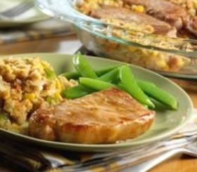 Pork & Corn Stuffing Bake image