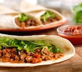 Beef & Cheddar Soft Tacos image