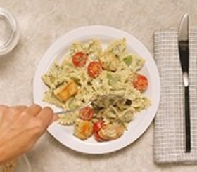 Creamy Pesto Chicken & Bow Ties image