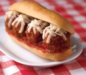 Easy Meatball Parm Hero image