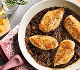 Rosemary Chicken with Fruit Sauce image
