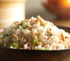 Spicy Almond Coconut Rice image