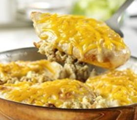 Chicken & Stuffing Skillet image