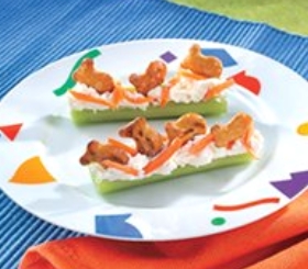 Celery Cheese Boats image