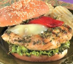 Chicken Pesto & Pepper Sandwiches image