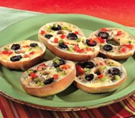 White Pizza Bagel Snacks image