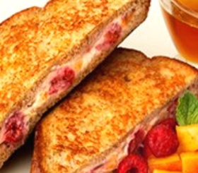 Stuffed French Toast Melba image