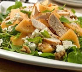 Chicken Salad with Melon, Feta & Greens image