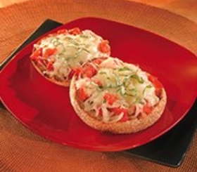 Tomato & Pepper-Topped Mini Pizzas image