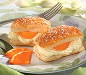 Napoleons with Ginger Cream & Mandarin Oranges image