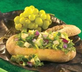 Italian Chopped Salad in Warm Rosemary Bread Shells image