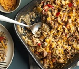 Hearty Sausage & Rice Casserole image