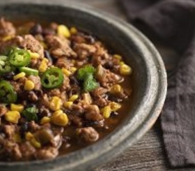 Black Bean, Corn and Turkey Chili image