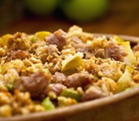 Savory Herb and Sausage Stuffing with Tangy Granny Smith Apples image