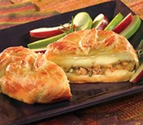 Honey and Walnut Baked Brie image