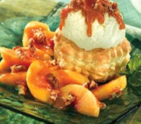 Spirited Peaches à la Mode image