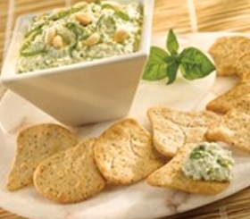 Pesto Cottage Cheese Dip image