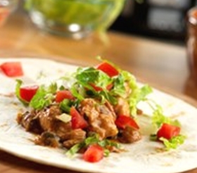 Slow Cooked Chicken & Bean Burritos image